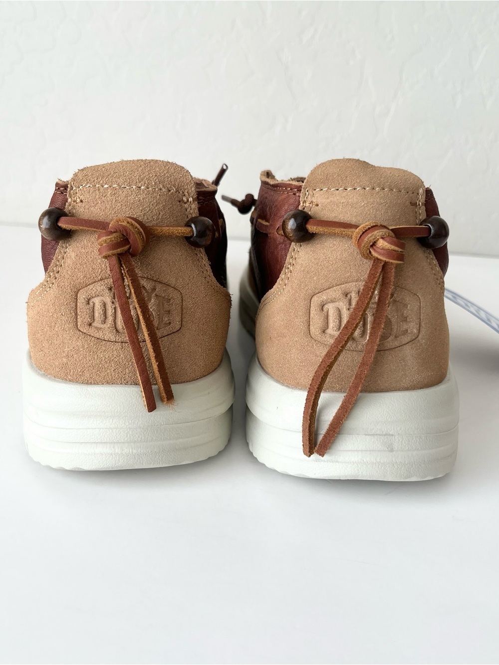 Hey Dude Jackson suede leather moccasin loafers chestnut NEW 11 - Picture 6 of 11